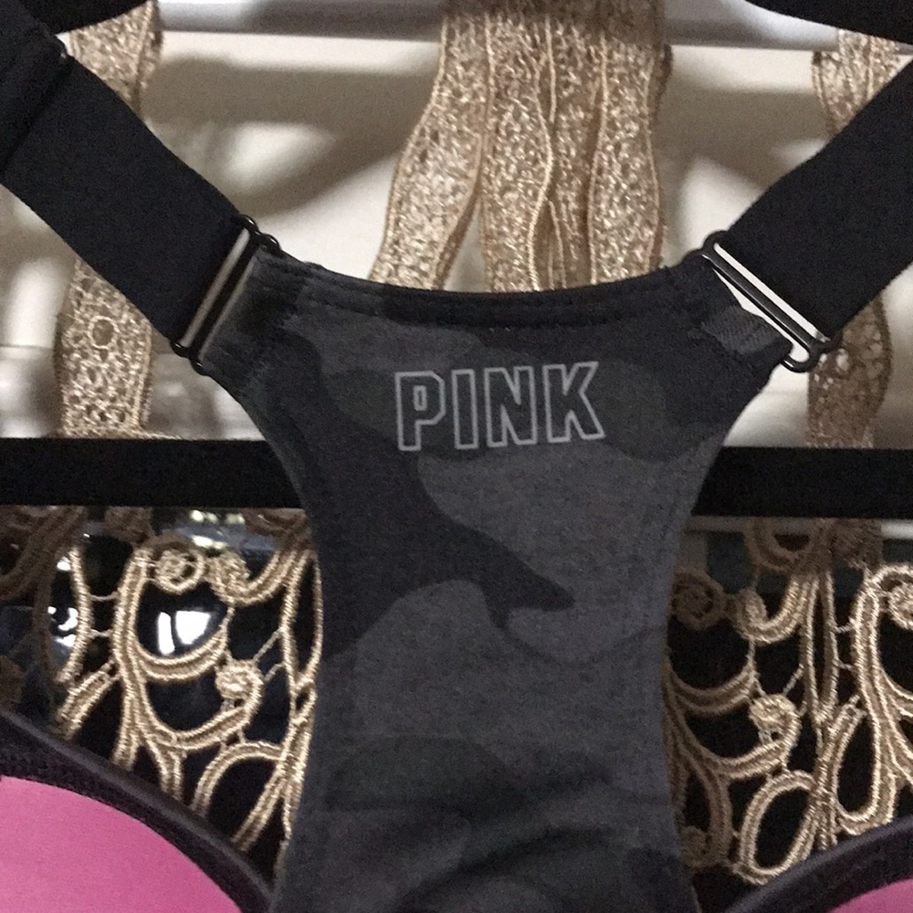Pink Active Racerback Sports Bra - Picture 4 of 6